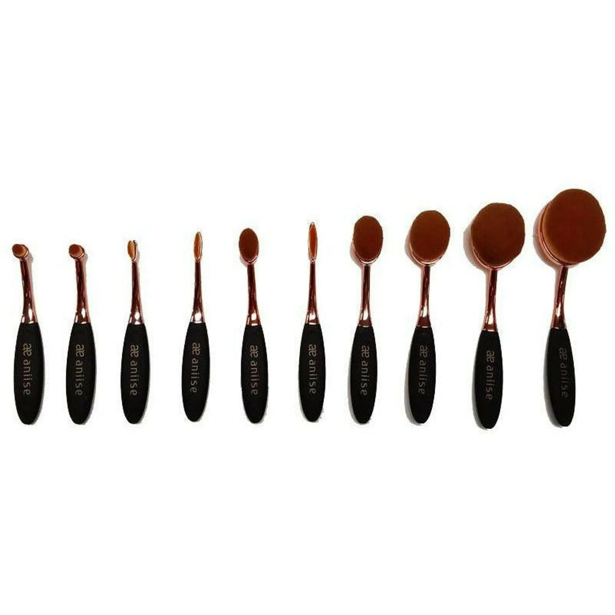 Oval Makeup Brush Set