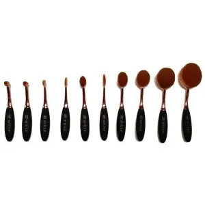 Oval Makeup Brush Set