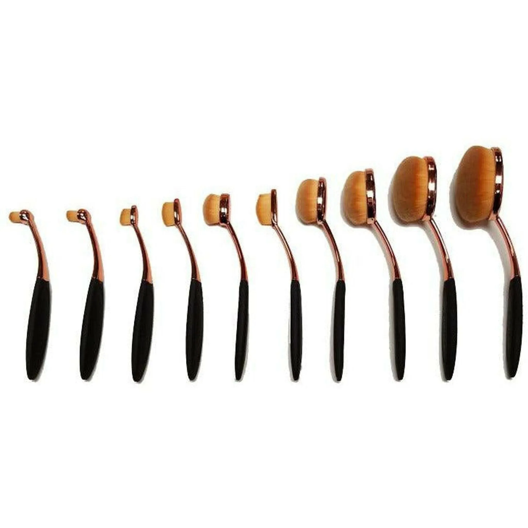 Oval Makeup Brush Set