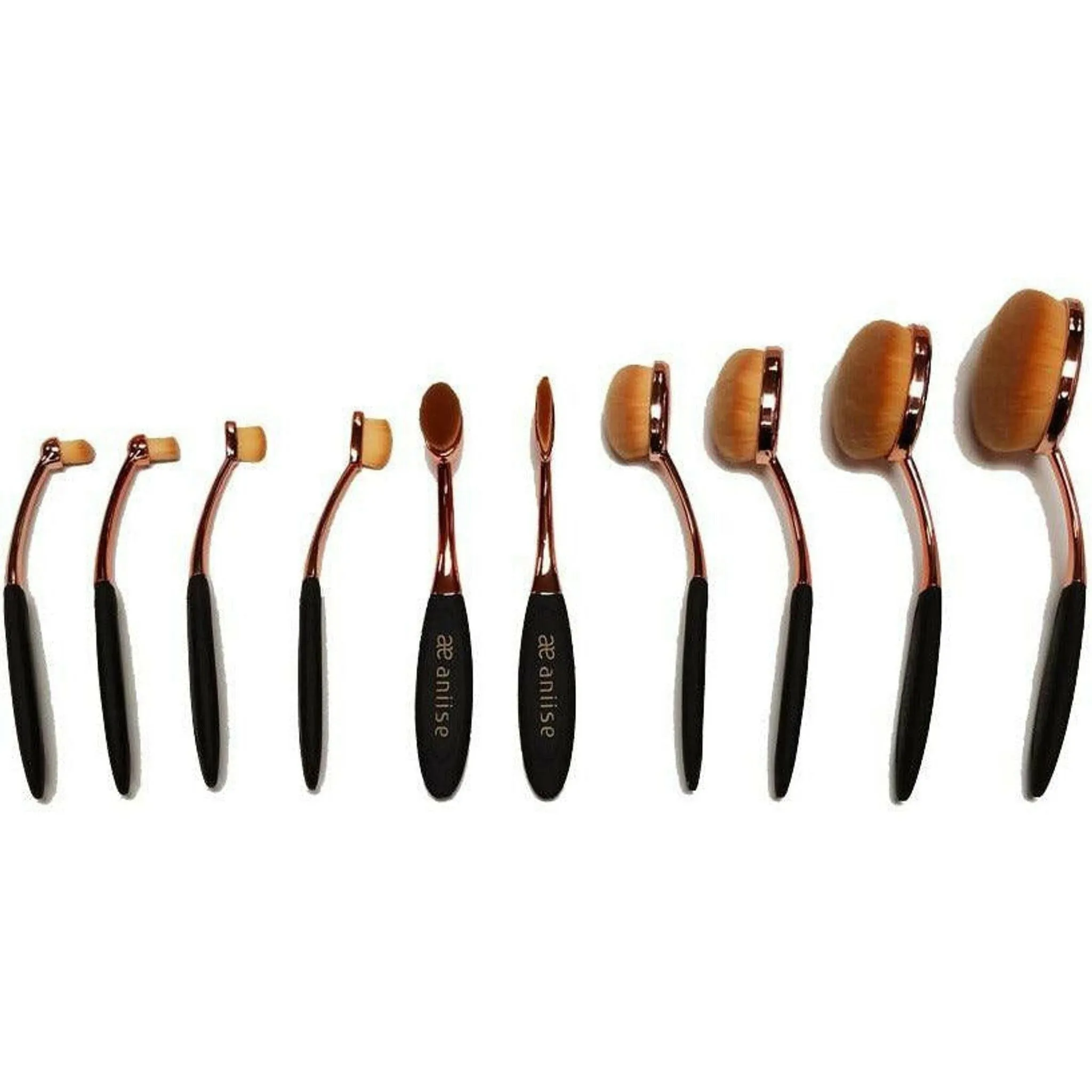 Oval Makeup Brush Set