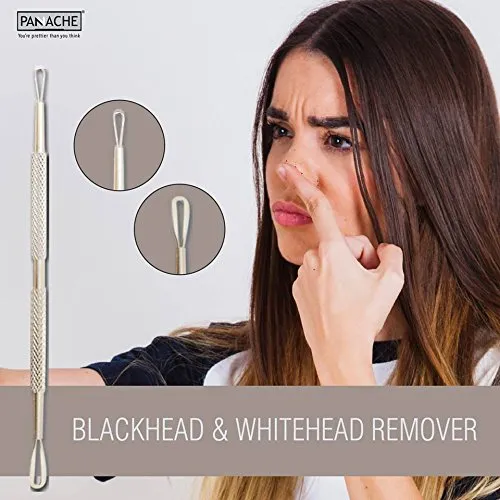 Panache Stainless Steel Blackhead And Head Remover, White
