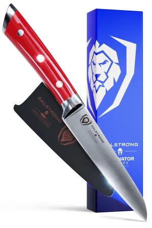 Paring Knife 3.5" | Crimson Red ABS Handle | Gladiator Series | NSF Certified | Dalstrong ©
