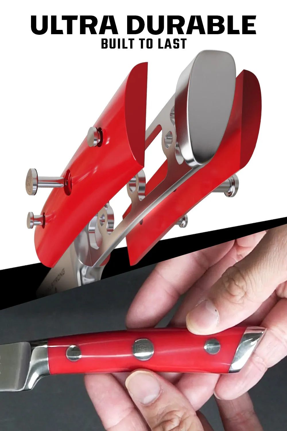 Paring Knife 3.5" | Crimson Red ABS Handle | Gladiator Series | NSF Certified | Dalstrong ©