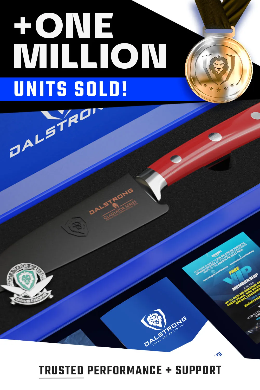 Paring Knife 3.5" | Crimson Red ABS Handle | Gladiator Series | NSF Certified | Dalstrong ©