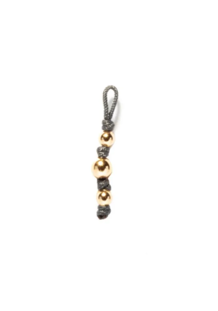 Pendentif  Noir Sublime Trio De Perles Or