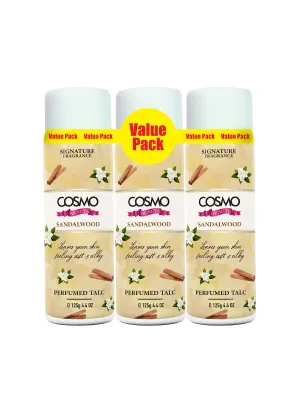 PERFUMED TALC GIFT SET - SANDALWOOD 3PC