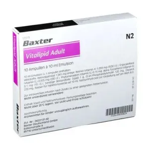 Phytomenadione, ergocalciferol, VITALIPID Adult Emulsion Ampoules