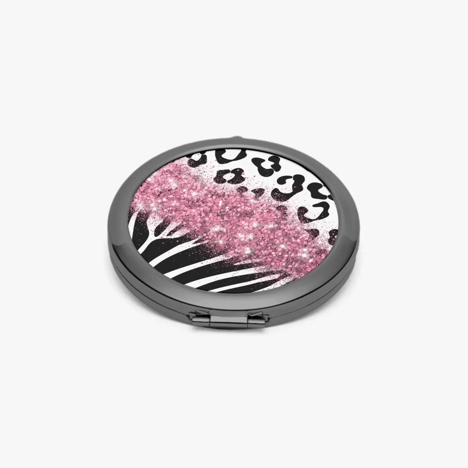 Pink Glitter | Compact Mirror