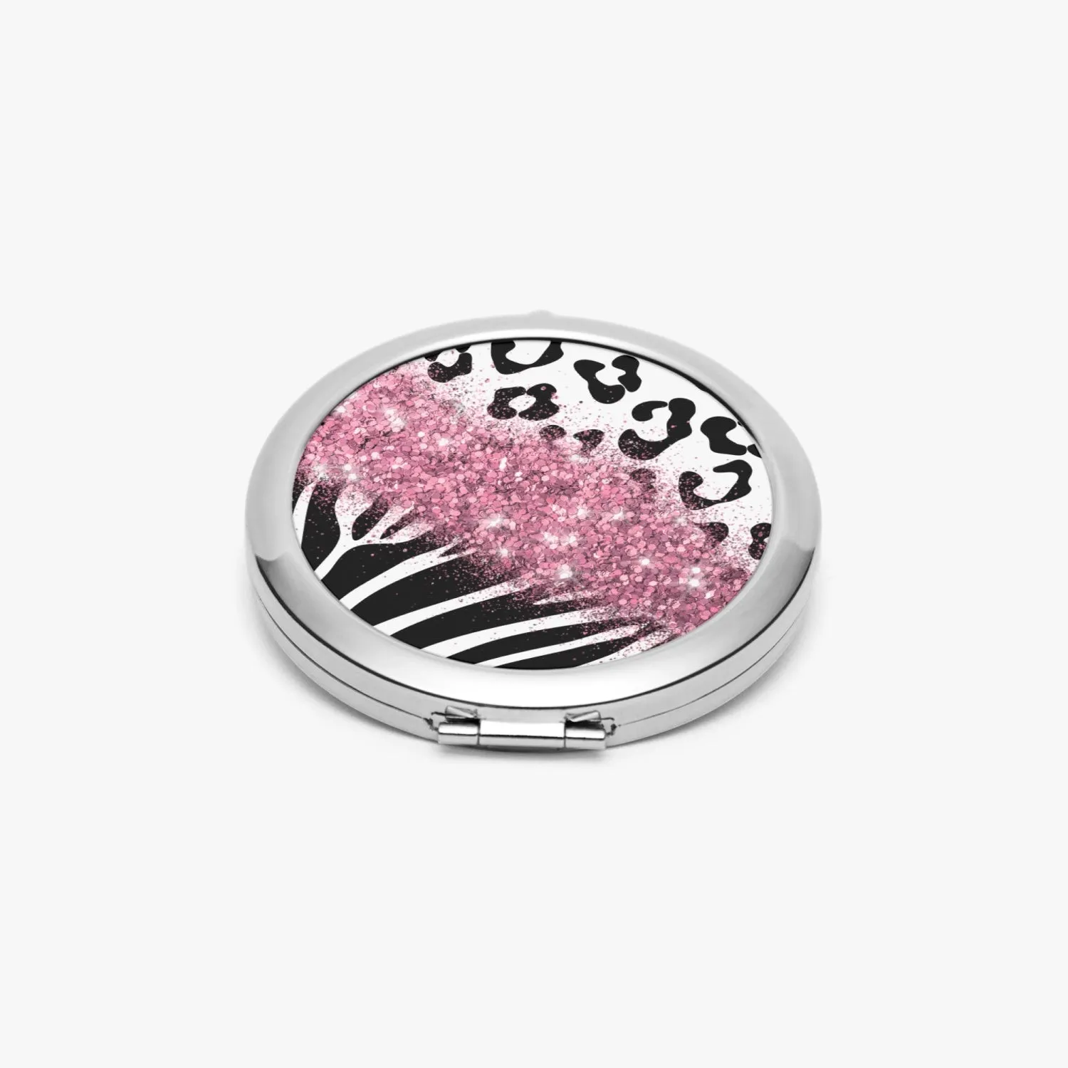 Pink Glitter | Compact Mirror