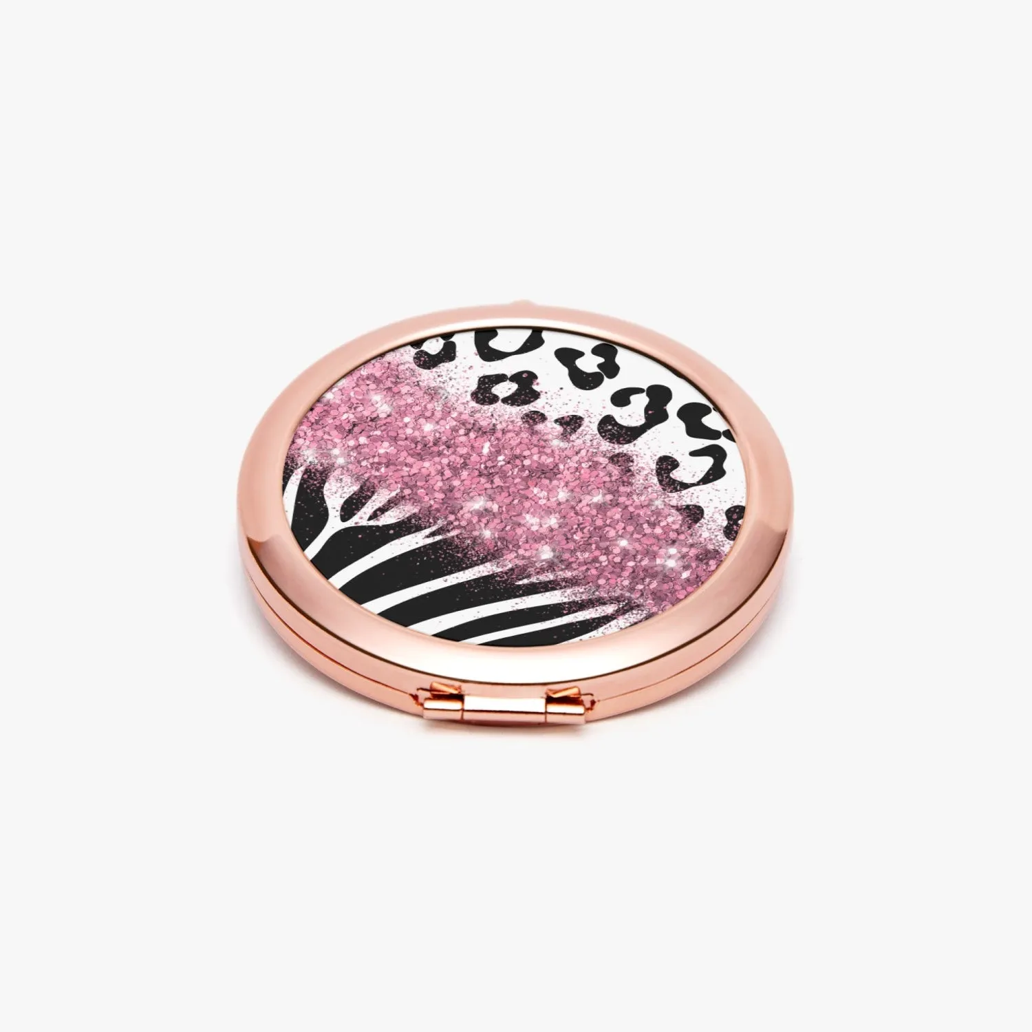 Pink Glitter | Compact Mirror