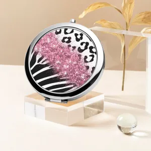 Pink Glitter | Compact Mirror