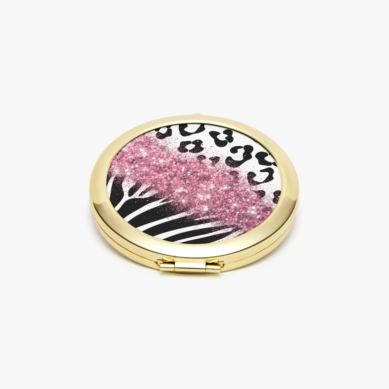 Pink Glitter | Compact Mirror