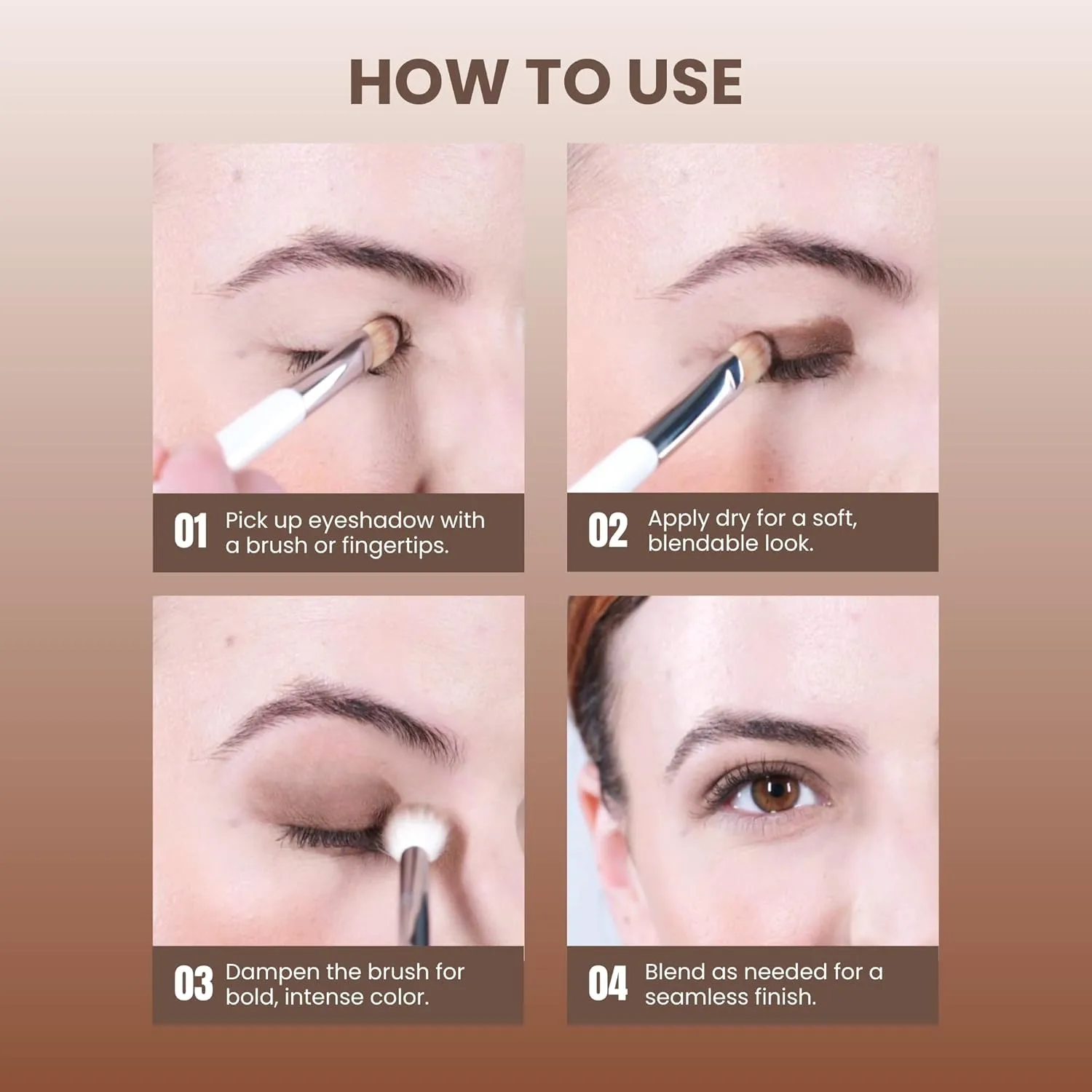 POISE Makeup Mineral Pressed Eye Color Compact with Earth-mineral High Pigments | Talc-free and Paraben-free Eye Shadow, DEMOLISH