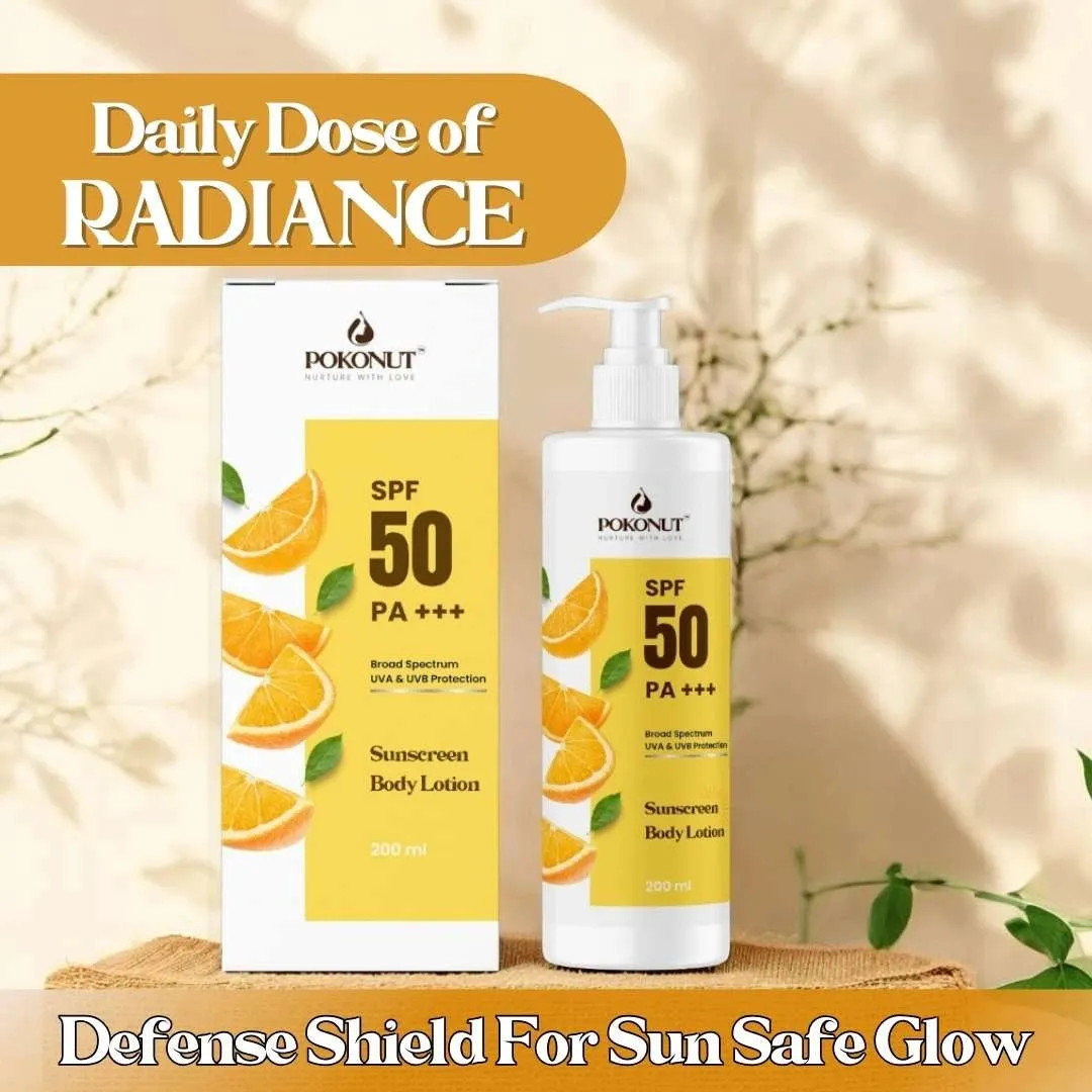 Pokonut Sunscreen Body Lotion | SPF 50 PA    | 200ML