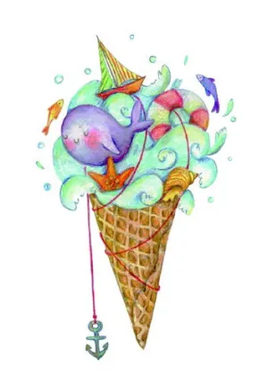 Postcard "Ice Cream"