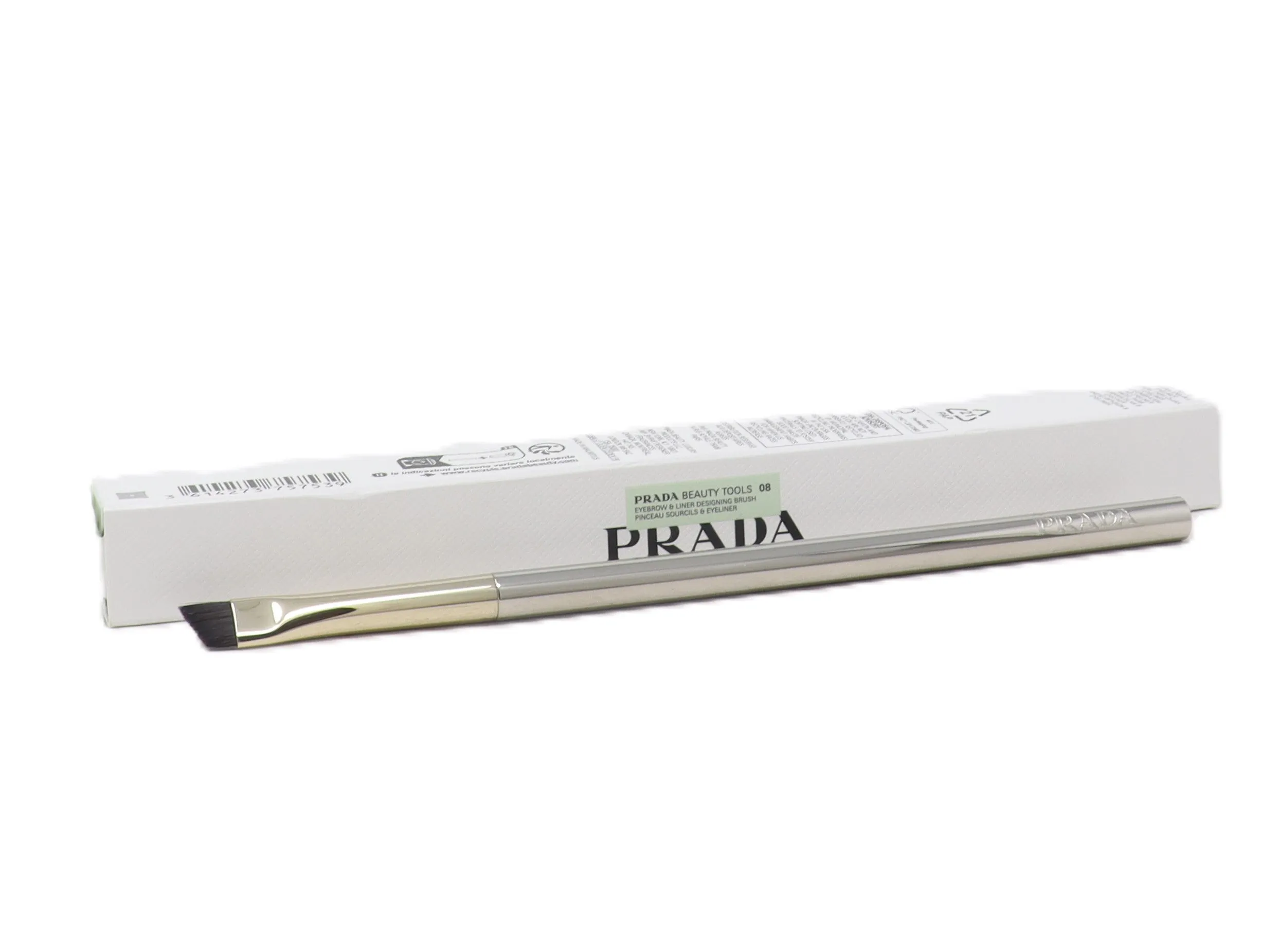Prada Beauty Tools Eyebrow & Liner Designing Makeup Brush 08 / New With Box