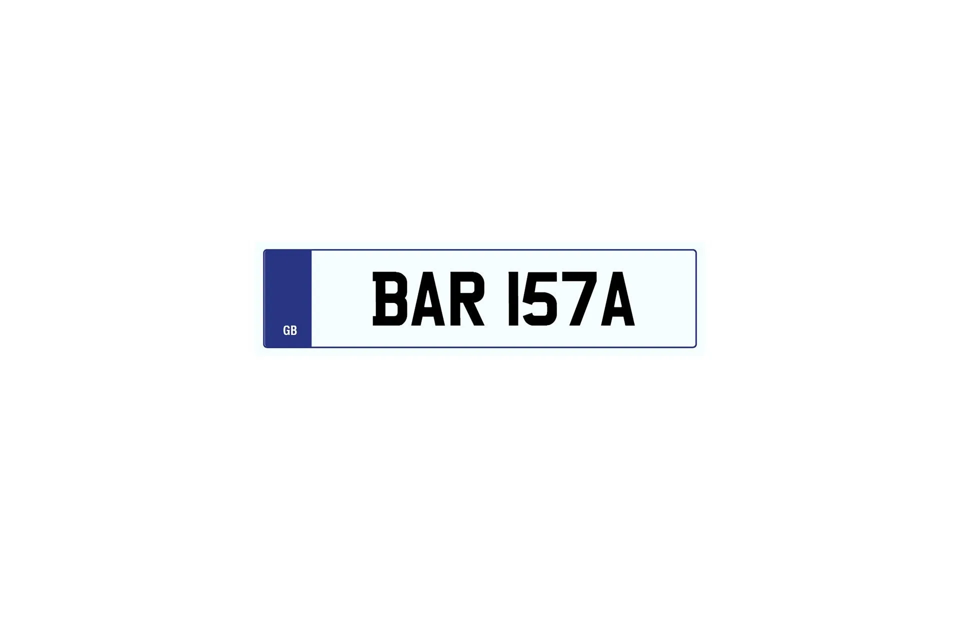 Private Plate BAR 157A