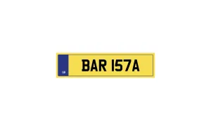 Private Plate BAR 157A