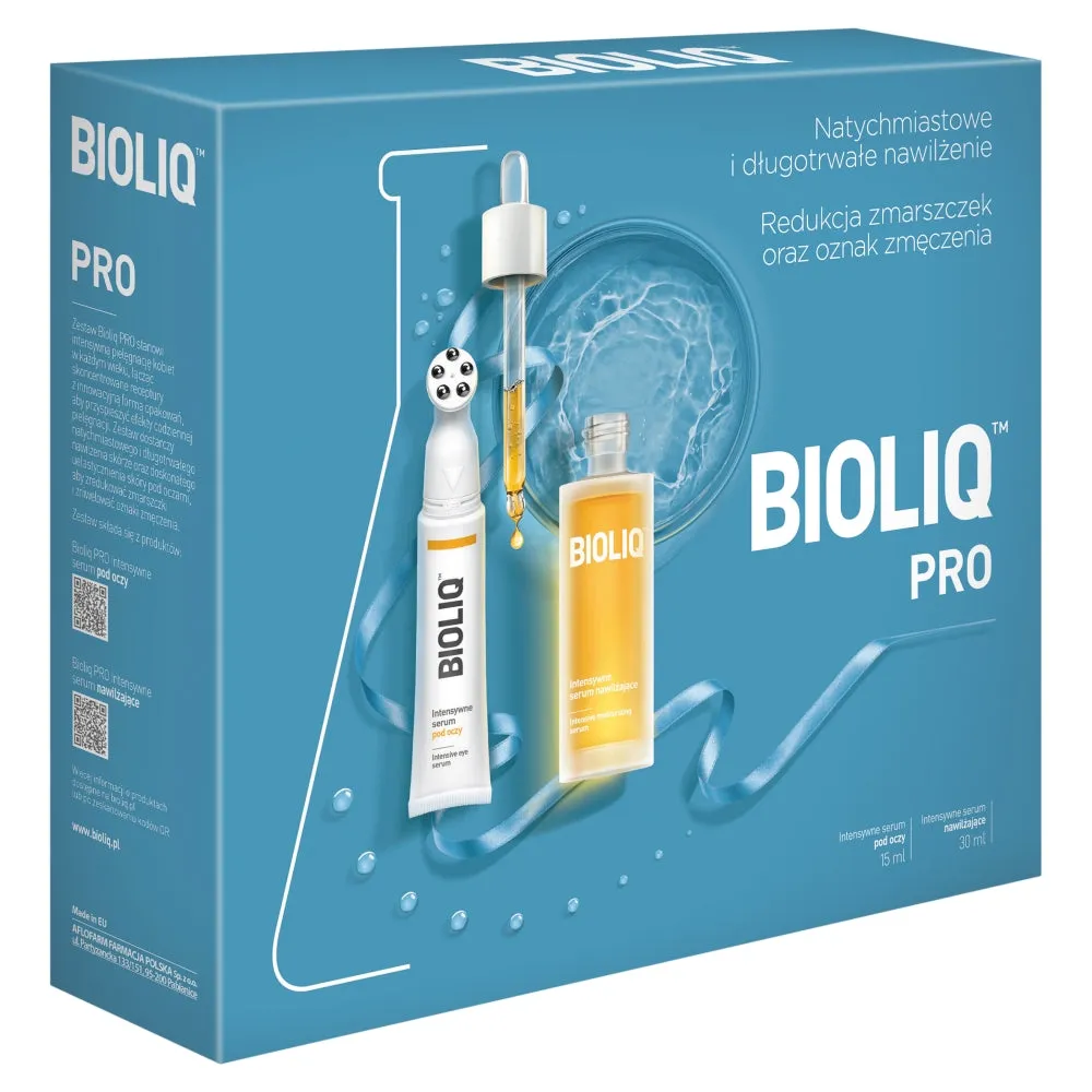 Pro zestaw intensywne serum pod oczy 15ml   intensywne serum nawilżające 30ml