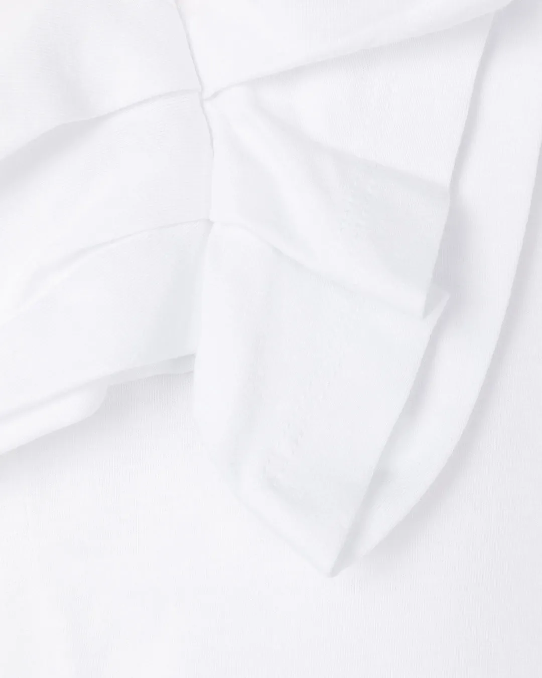 PUFF SLEEVES JERSEY T-SHIRT - WHITE