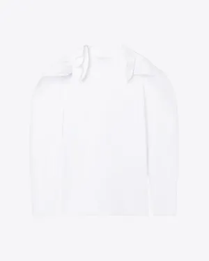 PUFF SLEEVES JERSEY T-SHIRT - WHITE
