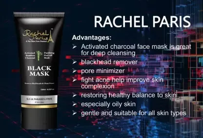 Rachel Paris Charcoal Purifying peel off mask  (120 ml)