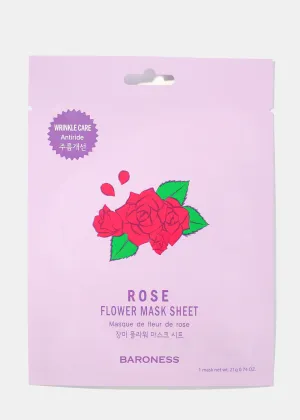 Rose Flower Face Sheet Mask