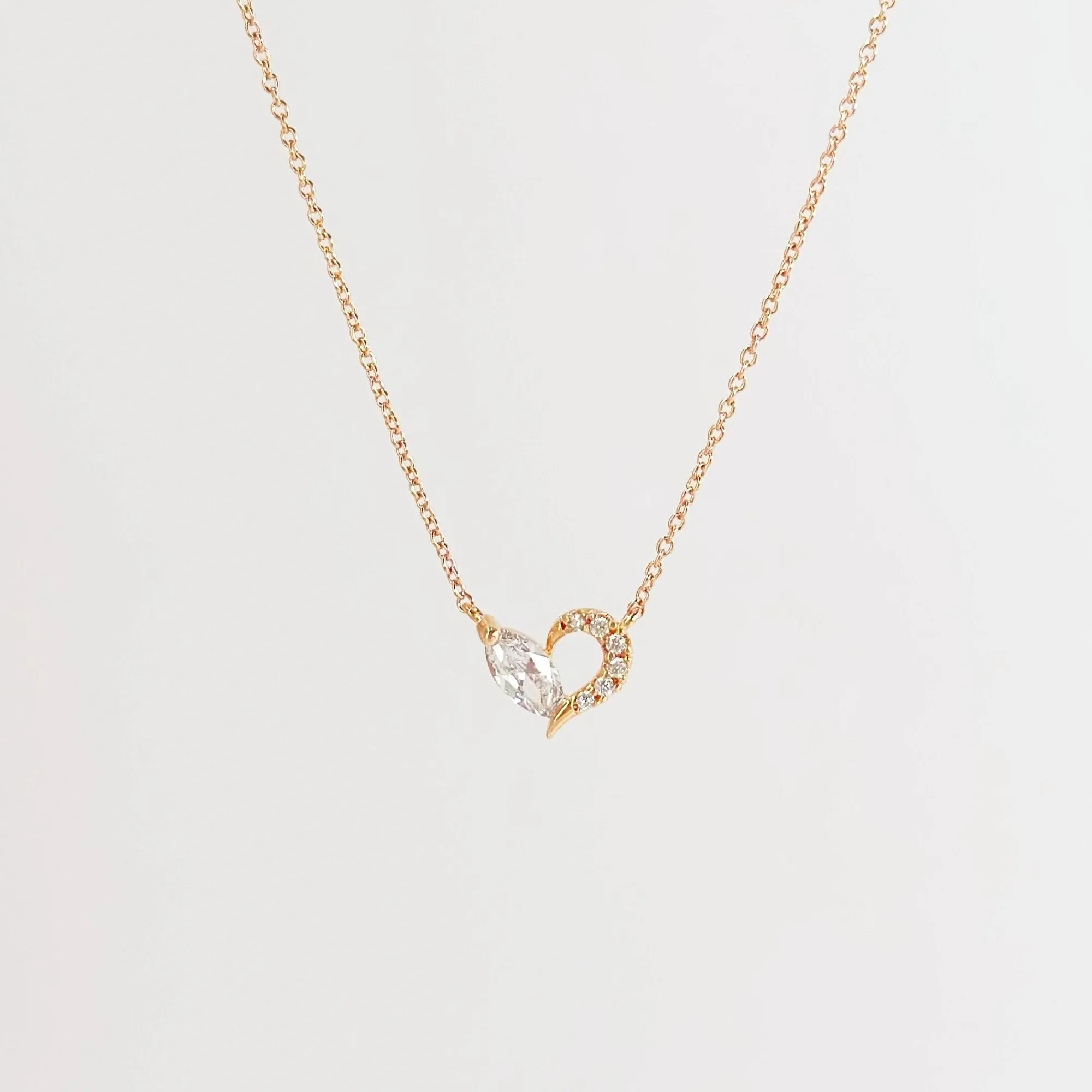 Rose Gold Pure Love Necklace