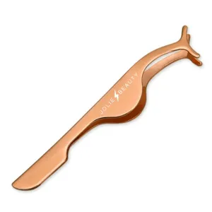 Rose Gold Strip Eyelash Application Tweezers