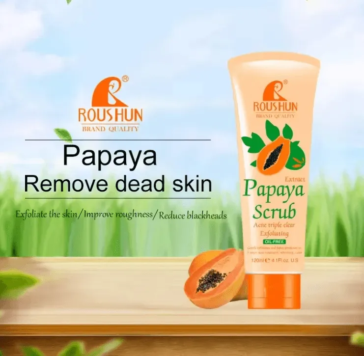 Roushun Papaya Whitening Cream   Scrub (Combo)
