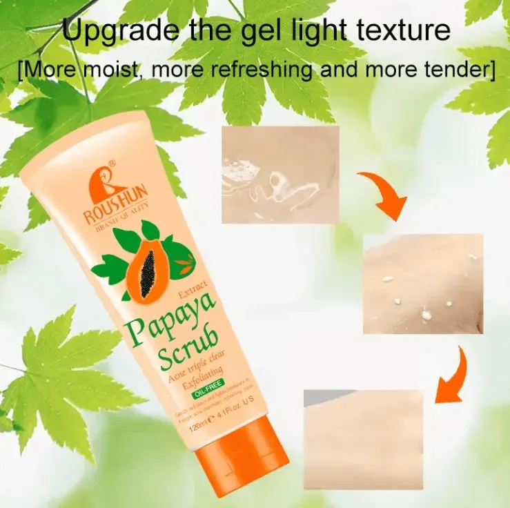 Roushun Papaya Whitening Cream   Scrub (Combo)