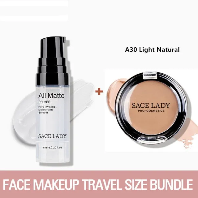 SACE LADY Face Base Primer Makeup set Liquid Matte Concealer Make Up Oil-control Face Corrector Primer Cosmetic
