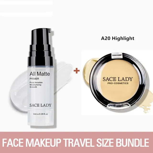SACE LADY Face Base Primer Makeup set Liquid Matte Concealer Make Up Oil-control Face Corrector Primer Cosmetic