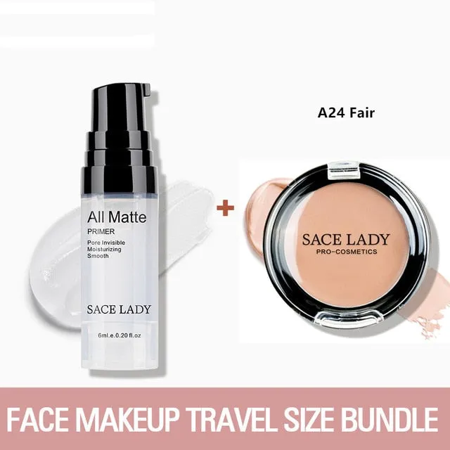 SACE LADY Face Base Primer Makeup set Liquid Matte Concealer Make Up Oil-control Face Corrector Primer Cosmetic
