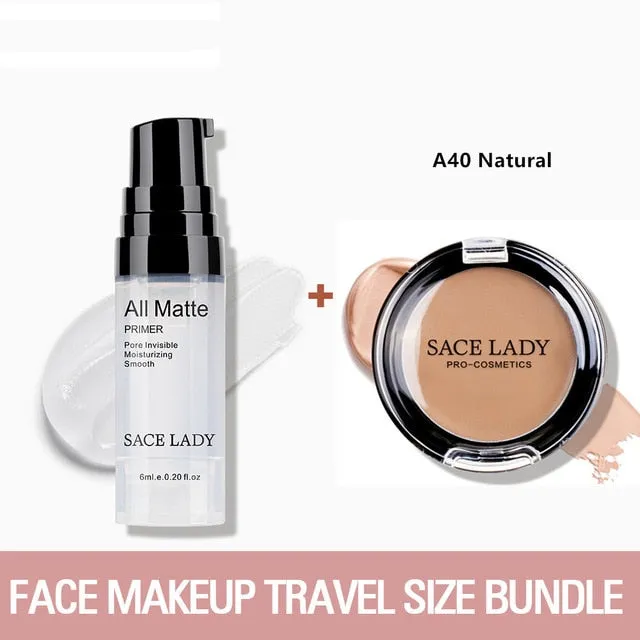 SACE LADY Face Base Primer Makeup set Liquid Matte Concealer Make Up Oil-control Face Corrector Primer Cosmetic