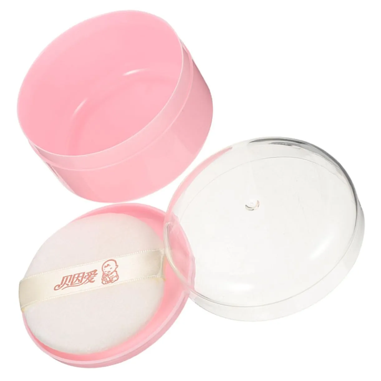SAFIGLE Powder Puff Container for Loose Powder Portable Small Easy to Apply Body Case