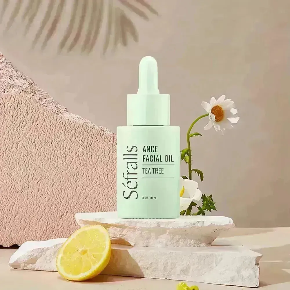 Sefralls Tea Tree Facial  Acne Oil Desalinates Acne Marks Hydrating Cleaning Skin Facial Oil 30ml