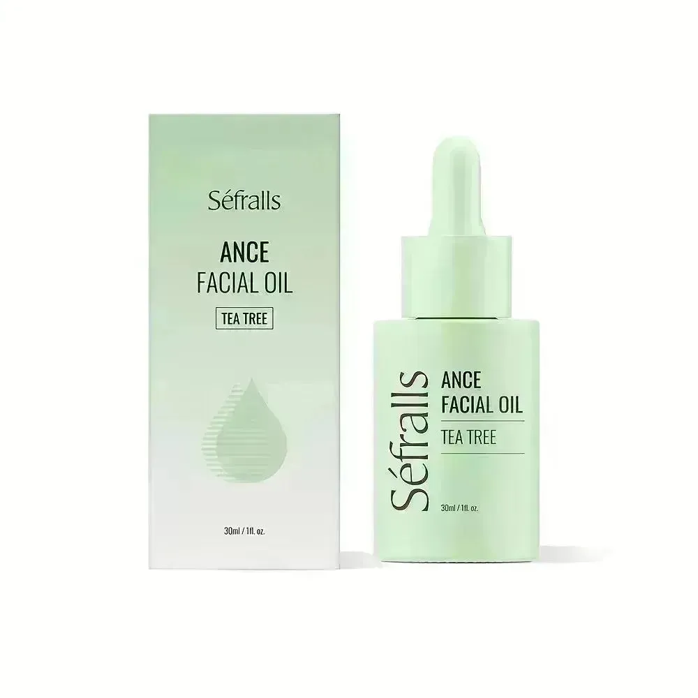 Sefralls Tea Tree Facial  Acne Oil Desalinates Acne Marks Hydrating Cleaning Skin Facial Oil 30ml