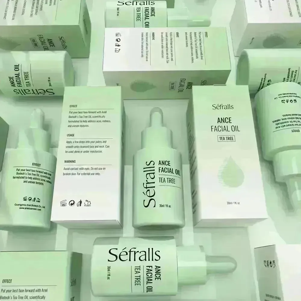Sefralls Tea Tree Facial  Acne Oil Desalinates Acne Marks Hydrating Cleaning Skin Facial Oil 30ml