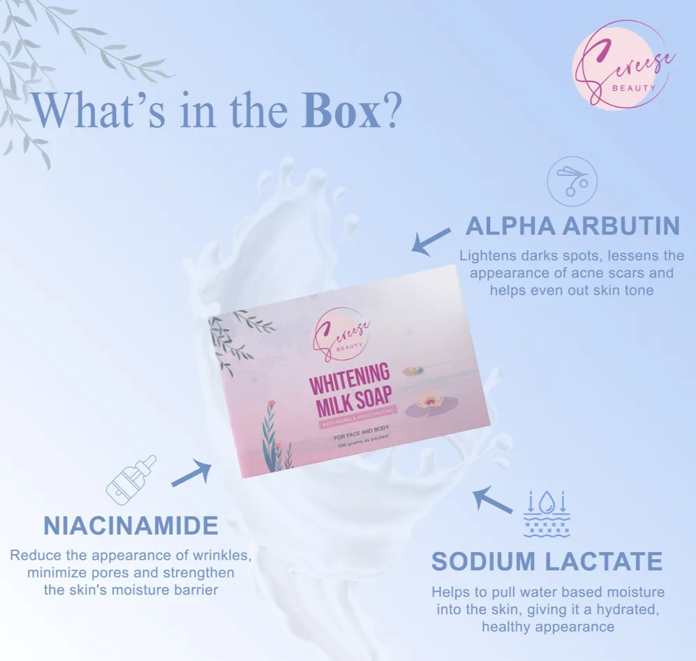 Sereese Beauty Whitening Milk Soap - 100g