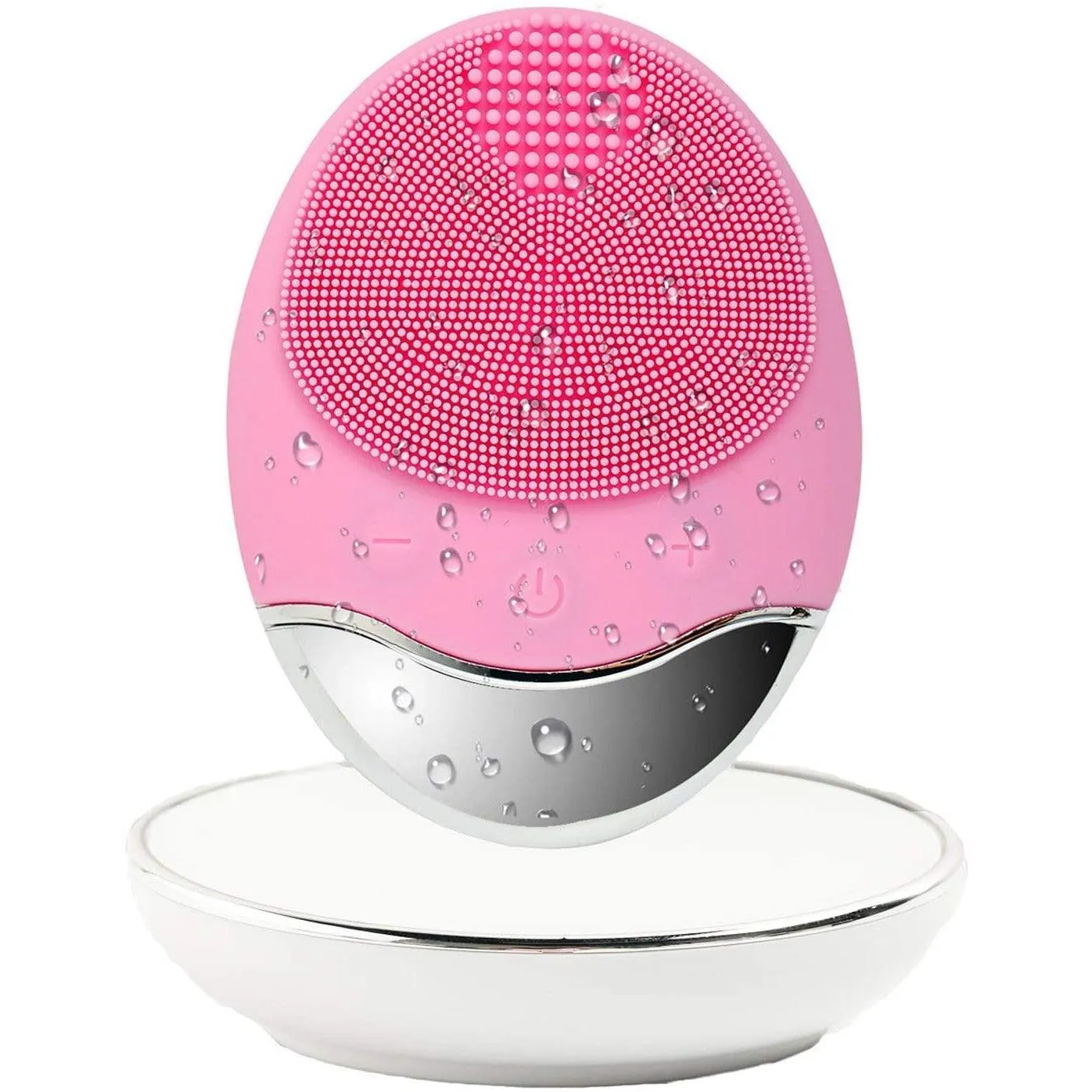 Silicone Facial Cleansing Brush - Electric Face cleaner Scrubber Massager for Gentle Exfoliating, Deep Cleanse