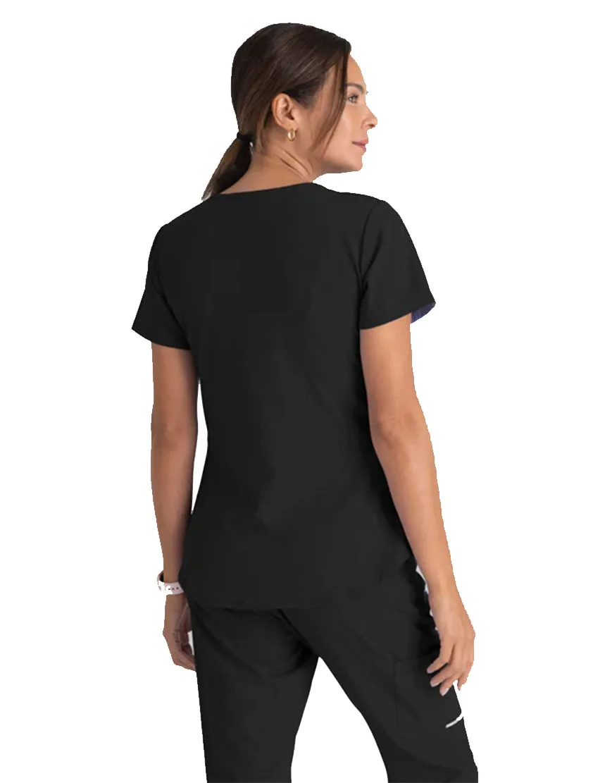 Skechers™ by Barco Breeze 3-Pocket Curved V-Neck Scrub Top