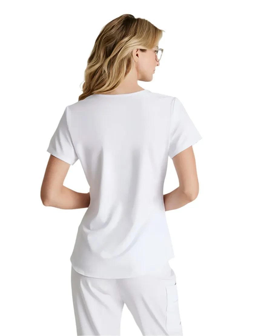 Skechers™ by Barco Breeze 3-Pocket Curved V-Neck Scrub Top