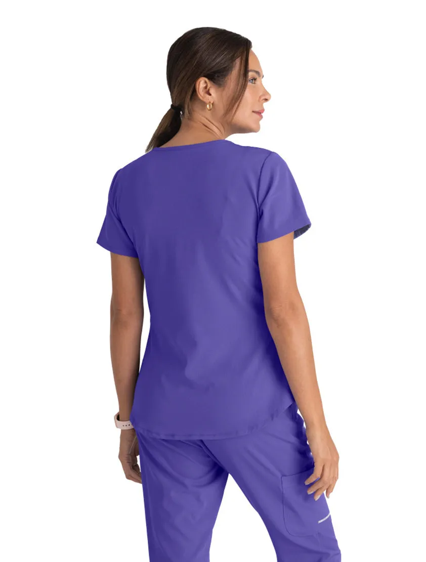 Skechers™ by Barco Breeze 3-Pocket Curved V-Neck Scrub Top
