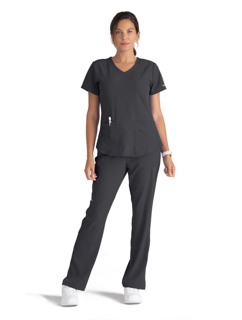 Skechers™ by Barco Breeze 3-Pocket Curved V-Neck Scrub Top