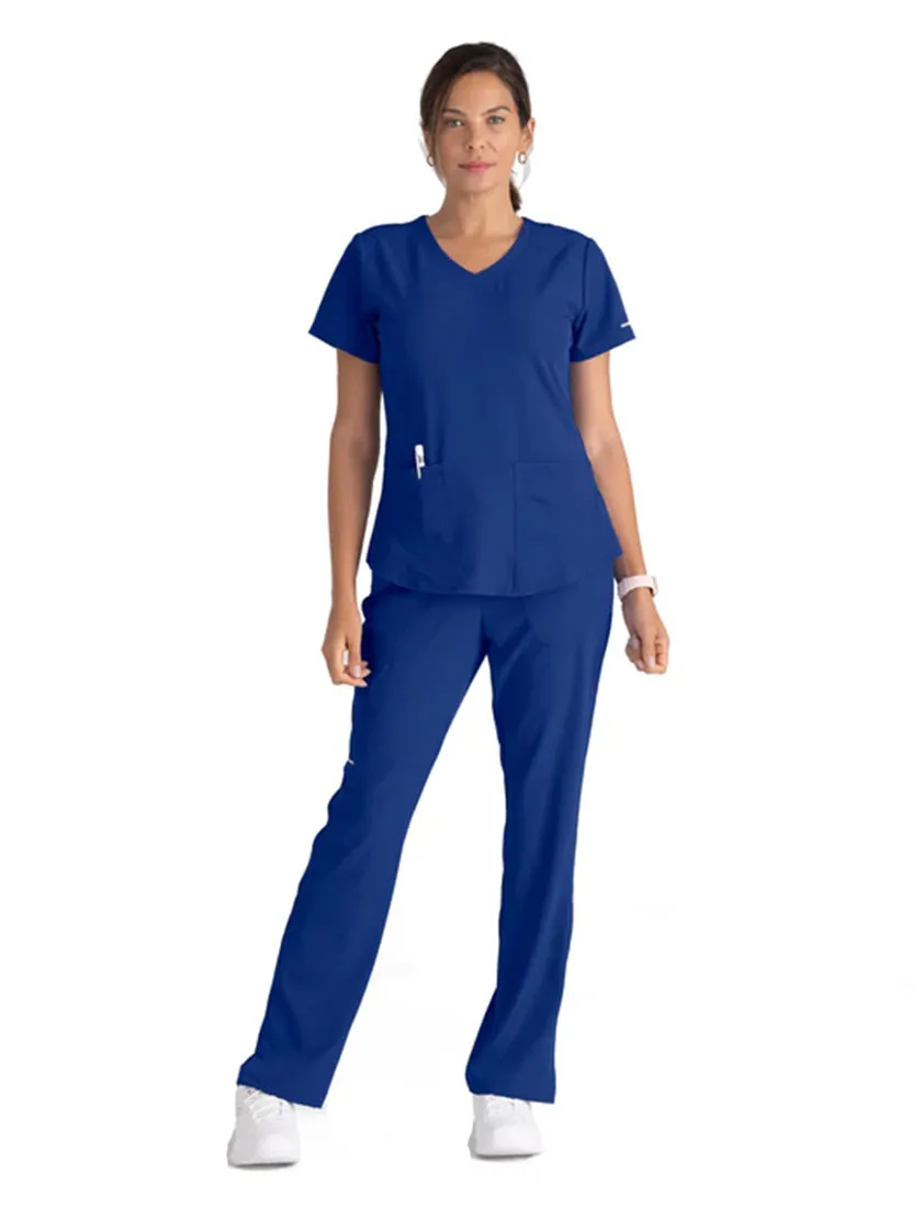 Skechers™ by Barco Breeze 3-Pocket Curved V-Neck Scrub Top