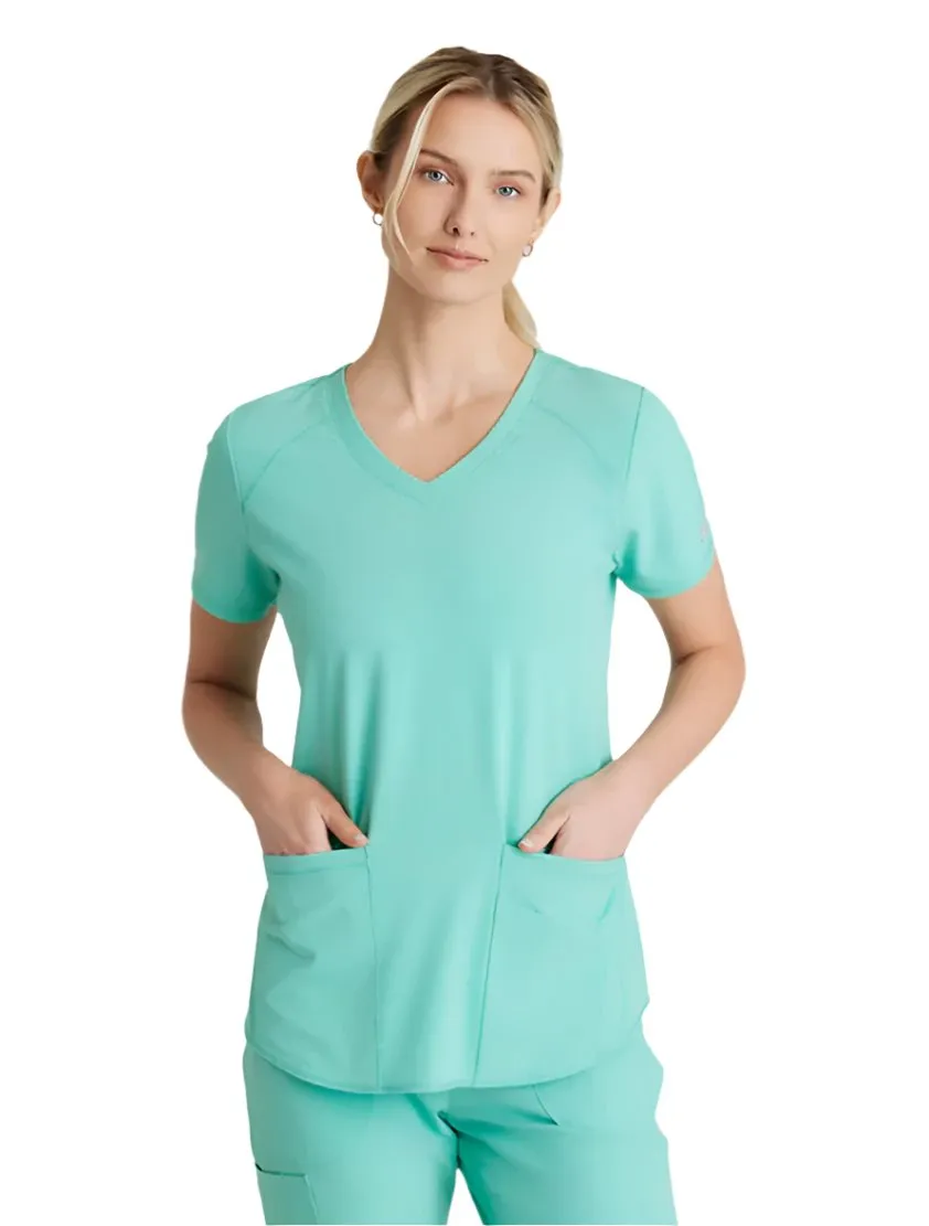 Skechers™ by Barco Breeze 3-Pocket Curved V-Neck Scrub Top