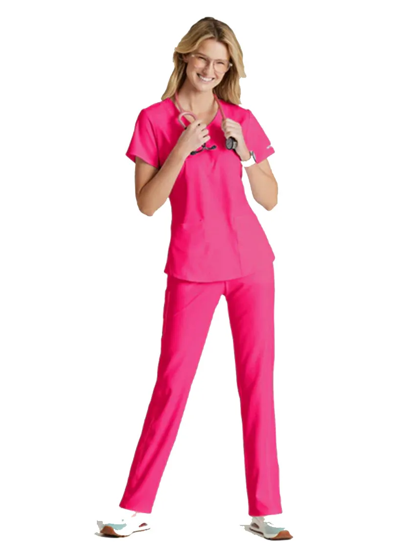 Skechers™ by Barco Breeze 3-Pocket Curved V-Neck Scrub Top