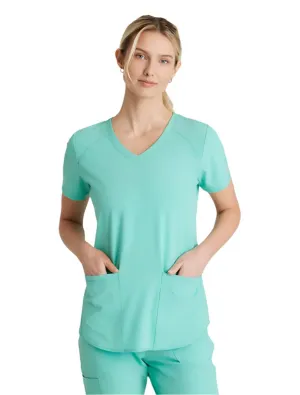 Skechers™ by Barco Breeze 3-Pocket Curved V-Neck Scrub Top