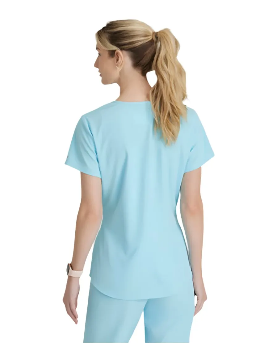 Skechers™ by Barco Breeze 3-Pocket Curved V-Neck Scrub Top